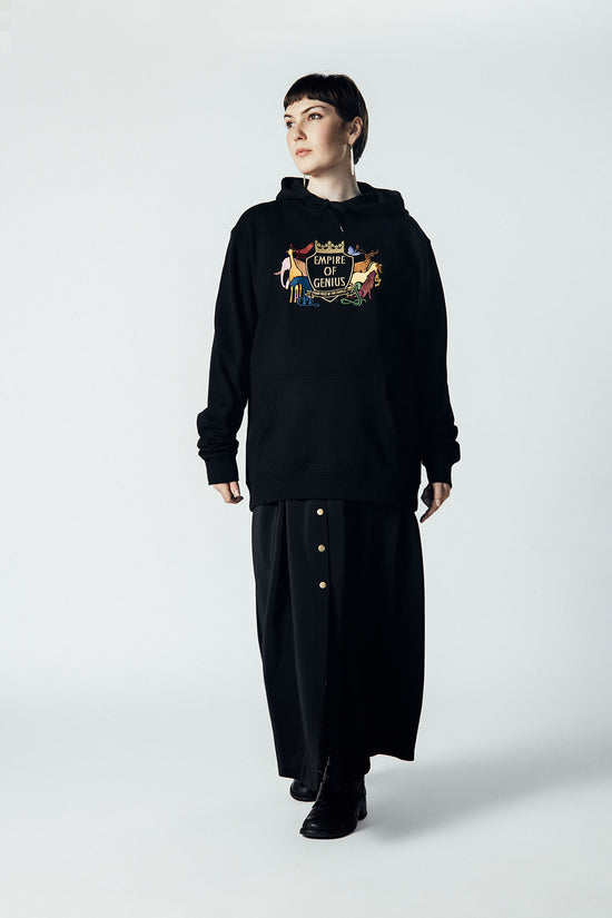 Image Title Empire of Genius Embroidered Hoodie with Full Colour Logo